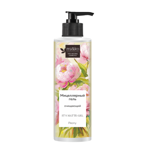 Очищающий мицеллярный гель It`s matte gel Peony 200мл
