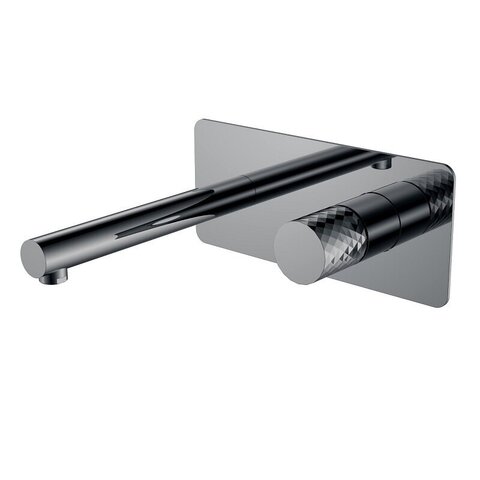 Boheme Stick 125-SGM Смеситель для раковины встраиваемый, цвет: вороненая сталь, gunmetal, серый