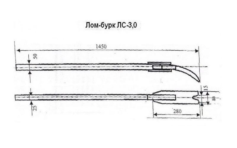 Чертеж лома строительного