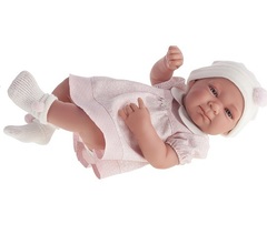 Munecas Antonio Juan Кукла-младенец Оливия в розовом, 42 см (5052P)