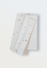 8060-294 Плед вязаный Simple "Звездочки" (экрю+бронза)