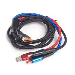 Интерфейсный кабель Awei 3 in 1 cable CL-971 2.4A 1.2m 3х цветный