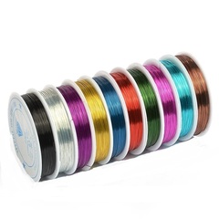Набор цветной мини-проволоки 0,3 мм 10 м. в катушке  - 10 цветов