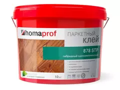 Паркетный клей, гибридный однокомпонентный Homaprof 878 STP 5 кг
