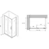 Abber Schwarzer Diamant AG30150B-S85B Душевой уголок, цвет: чёрный