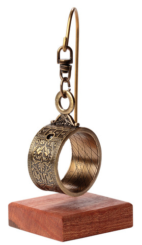 Подвеска солнечные часы 2x4см Hemisferium Hanging Altitude Ring dial бронза