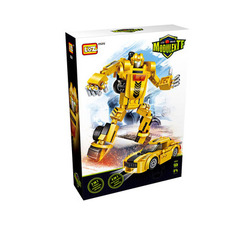 Конструктор-трансформер 2 в 1"Легковой автомобиль", цвет желтый