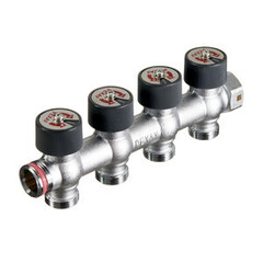 Распределительный коллектор РЕХАУ с плавной регулировкой G 3/4 4 отвода G 3/4