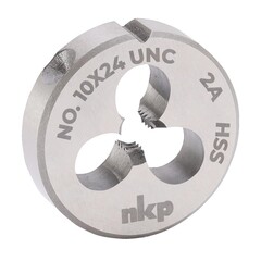 Плашка №10 -24-UNC DINEN22568 HSS 2A 60° 20x7мм NKP 245010N
