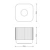 Decor Walther 0670945 Decor Walther OF.LINE KBQ Коробка для салфеток, цвет: Champagner / Dune