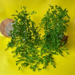 Ампельное растение, зелень искусственная свисающая, цвет зеленый, 73 см, набор 2 шт