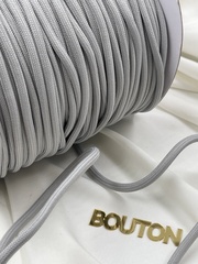 Шнур круглый серый метражом 5 мм