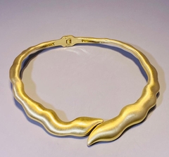 83272 - Колье-чокер жесткое оригинальное Волнистая змея