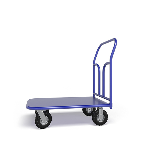 Тележка платформенная ТП 5 (700х1200) на протекторyых колесах 200 мм