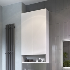 Шкаф навесной Wing 600 (с нишей) белый