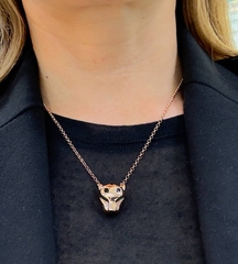 Колье цепочка с подвеской голова ПАНТЕРЫ коллекция PANTHERE VGOLD
