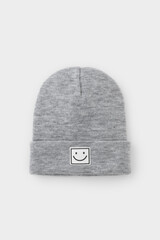 шапка  для мальчика  КВ 20397/ш/св.серый меланж