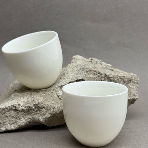 Чашка белая, фарфор, 70мл