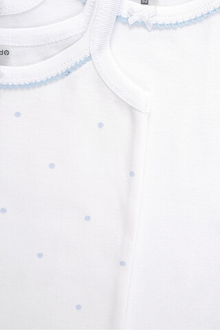 майка  для девочки  К 1191-2уп/белый,точки