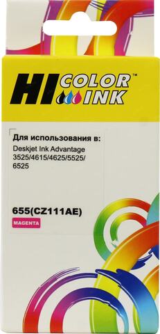 Картридж Hi-Black (HB-CZ111AE) для HP DJ Ink Advantage 3525/5525/4615/4525, №655XL, M