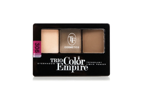 TF Тени для век Трехцветные компактные Trio Empire Color Eyeshadow тон306 лесной орех