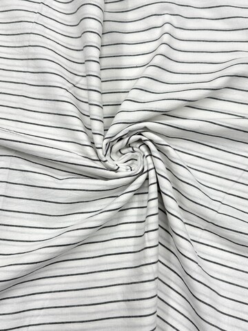 Хлопок вареный 250 см, полоска черная на белом, 1,5 см