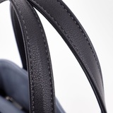 Сумка Саломея 166 гладкий серо-голубой + черный