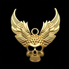 Силиконовый молд Череп с крыльями