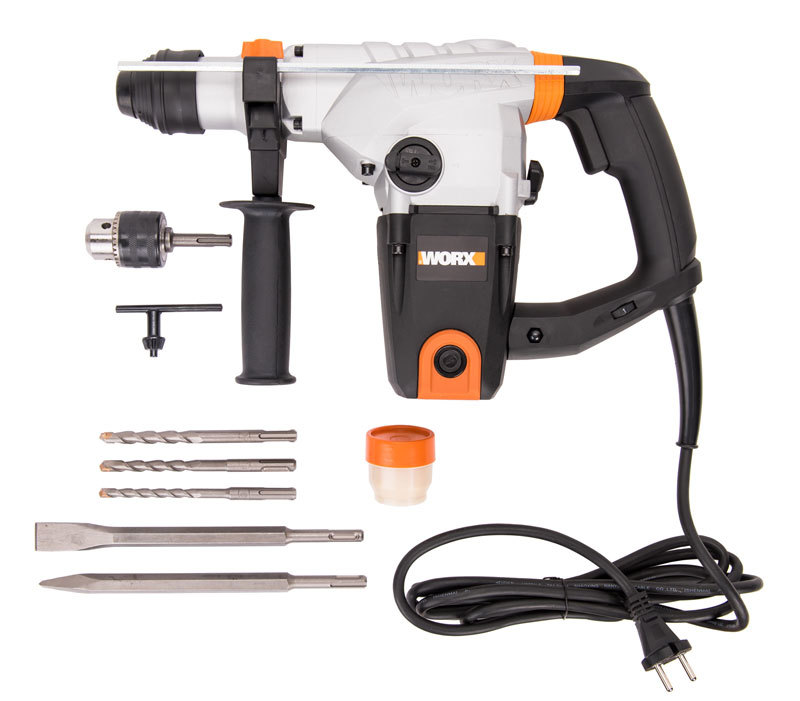 Перфоратор WORX WX333, SDS-Plus, 5Дж, 1250Вт