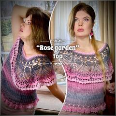 Инструкция по вязанию топа "Rose Garden"