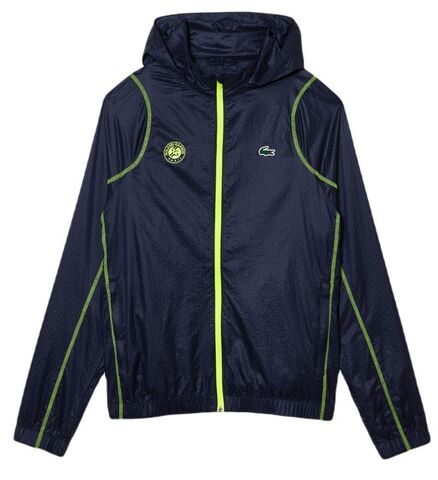 Куртка теннисная Lacoste SPORT Roland Garros Edition After-Match Jacket - navy blue/yellow