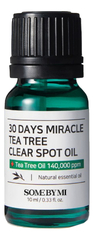 Some By Mi Масло для проблемной кожи с чайным деревом - 30Days miracle tea tree clear spot oil, 10мл