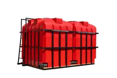 Кассета 2*5000 для транспортировки ЖКУ с трапом Пластерра KV (10000 л.)(3400x2170x1970см;красный) - арт.561553