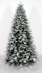 Елка новогодняя 150см сосна с белыми ветками ПВХ S13.N.N.