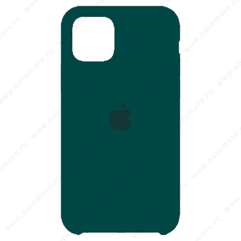 Накладка Silicone Case для Apple iPhone 11 Pro Max сине-зеленый