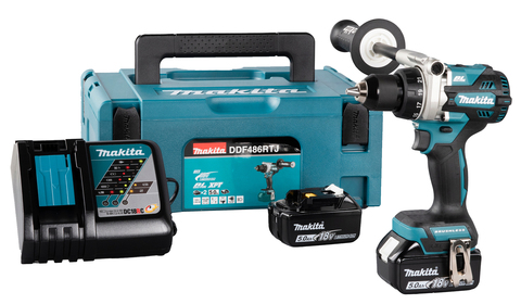 Аккумуляторная дрель-шуруповёрт Makita DDF486RTJ