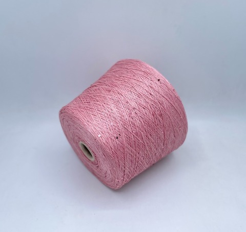 G&G Filati (пр.Италия), art-Lino 510м/100гр, 100%Лен +пайетка+люрекс, цвет-Розовый. арт.30409