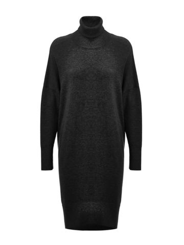Женский свитер черного цвета из шерсти и кашемира - фото 1
