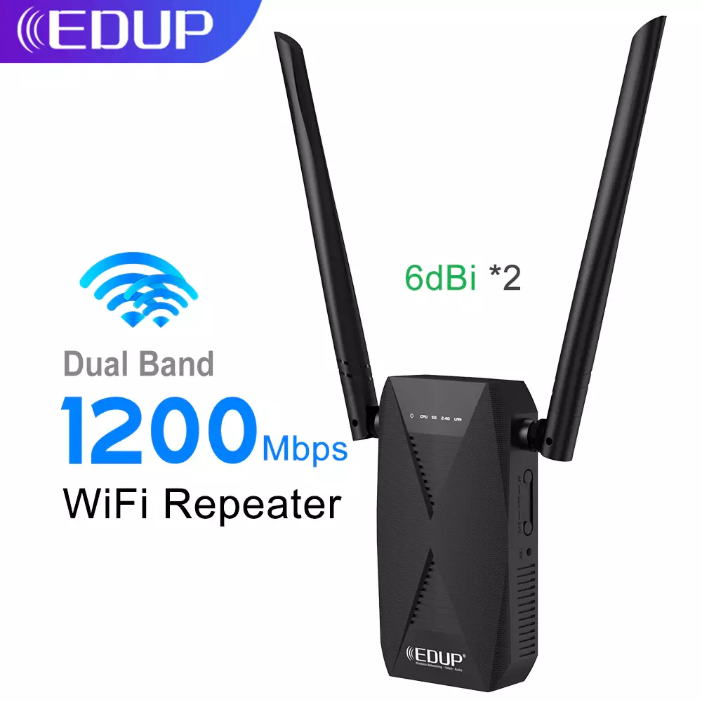 EDUP EP-2939 Wi-Fi репитер (усилитель) 1200 Мбит/с, 2,4 ГГц, 5 ГГц – купить  по низко цене с доставкой по Москве, России, СНГ| Интернет-магазин  BlueSet.ru»