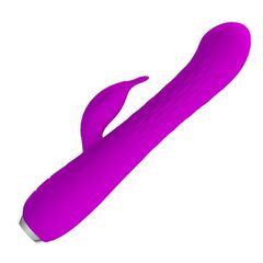 Лиловый вибратор Molly с вращающимися бусинами
