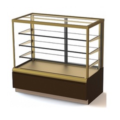 POLUS  Кондитерская витрина KC70 VV 1,3-1 0102-0109 (ВХСв-1,3д Carboma Cube Люкс),  0,,,+7 °С