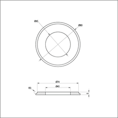 Рамка для фотографий из нефрита. Диаметр отверстия под фото 45мм.
