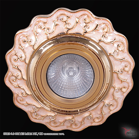 Светильник встраиваемый  MR16 Керамика Белый/Золото Арт.1390304