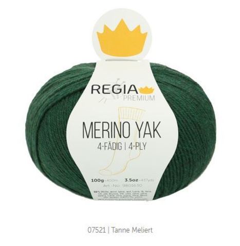 Пряжа Schachenmayr Regia Merino Yak 07521 пихта