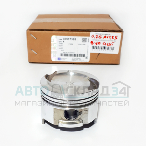 ПОРШЕНЬ 0,25 AVEO 1,2 SOHC GM