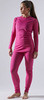 Теплый Комплект термобелья Craft Core Warm Baselayer Set W малиновый женский