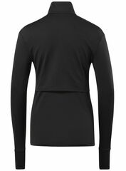 Женская теннисная куртка Reebok Workout Running 1/4 Zip W - black