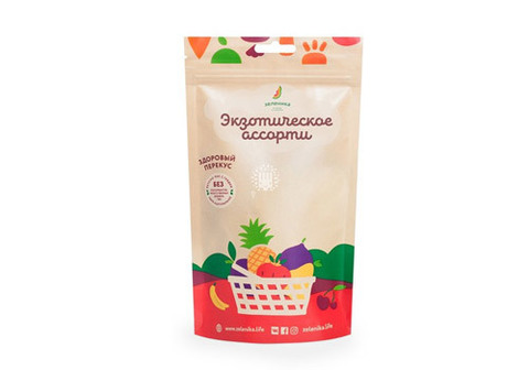 Здоровый фруктовый перекус из экзотического ассорти, 20г