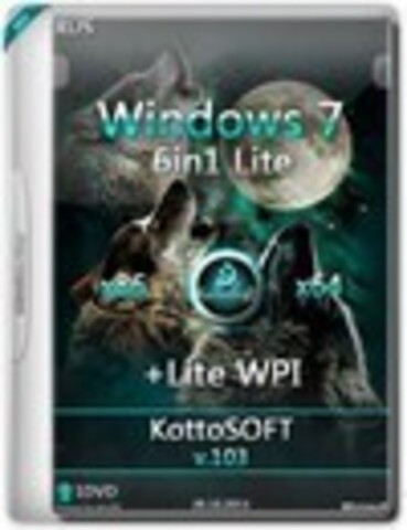 Windows 7 6in1 Lite x86/x64 + Lite WPI KottoSOFT v.103 [2015, RUS]