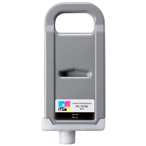 Картридж ITSinks для Canon, PFI-707 Black, 700 мл (9821B001) Canon ImagePrograf iPF830, iPF840, iPF8400SE, iPF850, PFI-707BK, чёрный